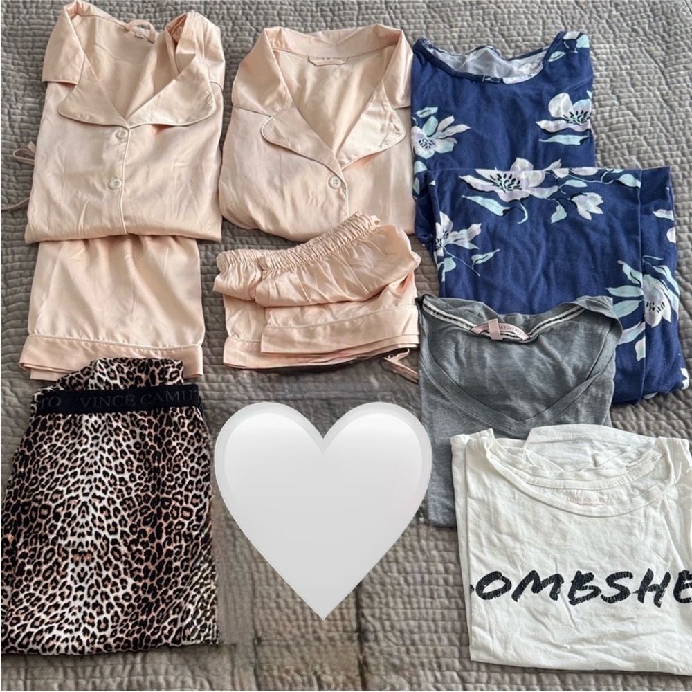 VS and Pink Pajama 9 piece bundle